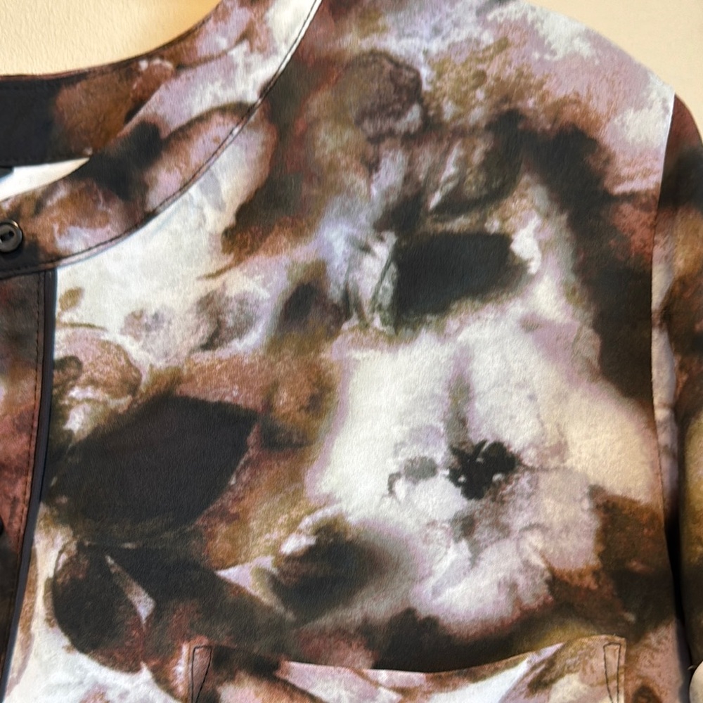 Simply Vera Floral Short Sleeve Blouse Large - Picture 3 of 4